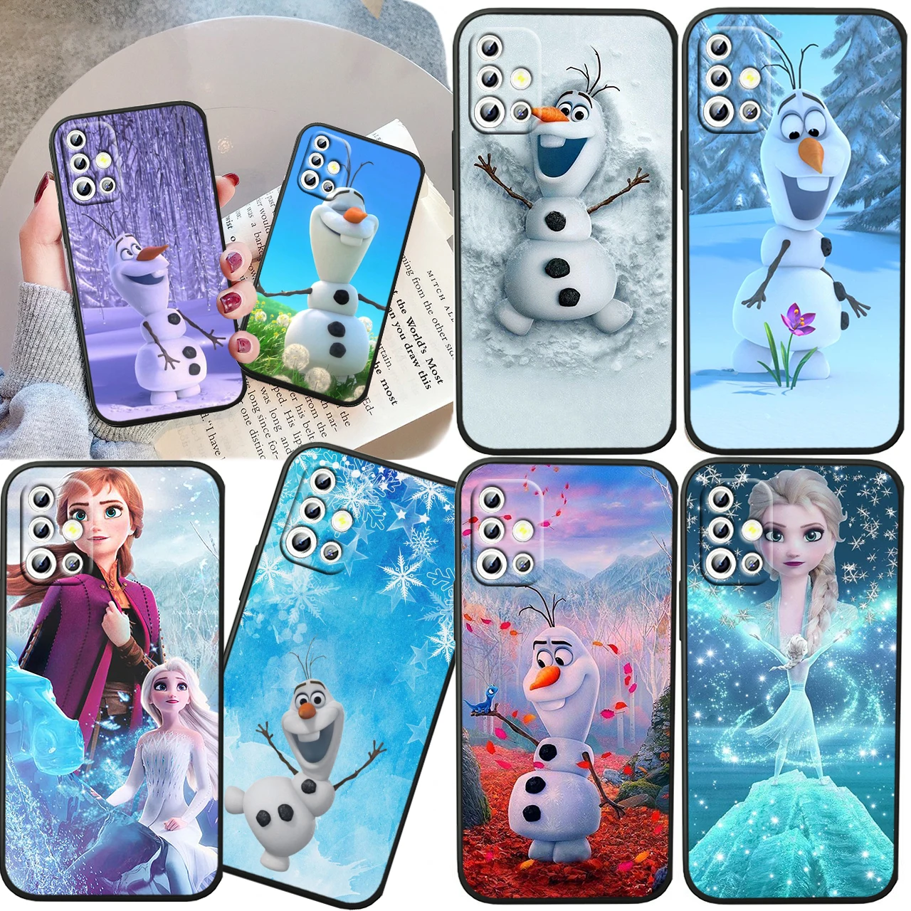 

Disney Frozen Elsa Cool For Samsung A04S A81 A91 A71 A51 A41 A31 A12 A21S A01 4G 5G Silicone Soft Black Phone Case