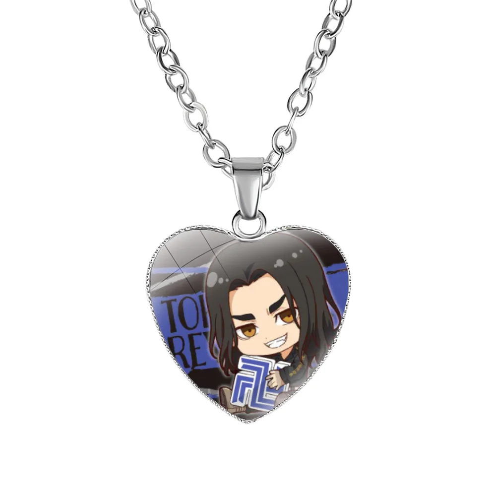 Tokyo Swastika Avenger Heart Necklace Women's Peach Pendant Anime Goods |