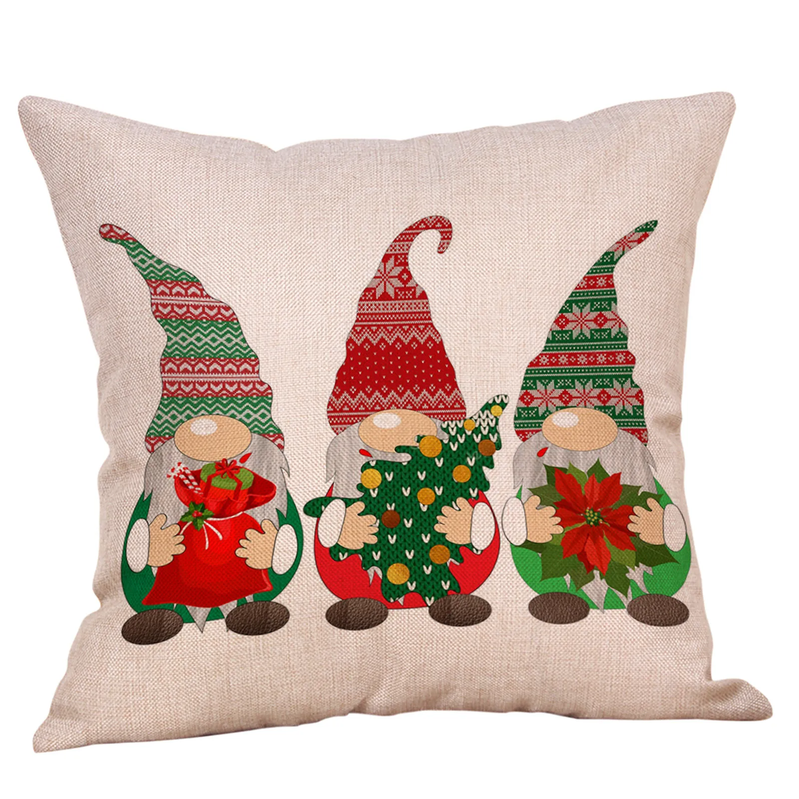 

Рождественская кукла Санта Наволочка украшения без лица Рисунок обложки