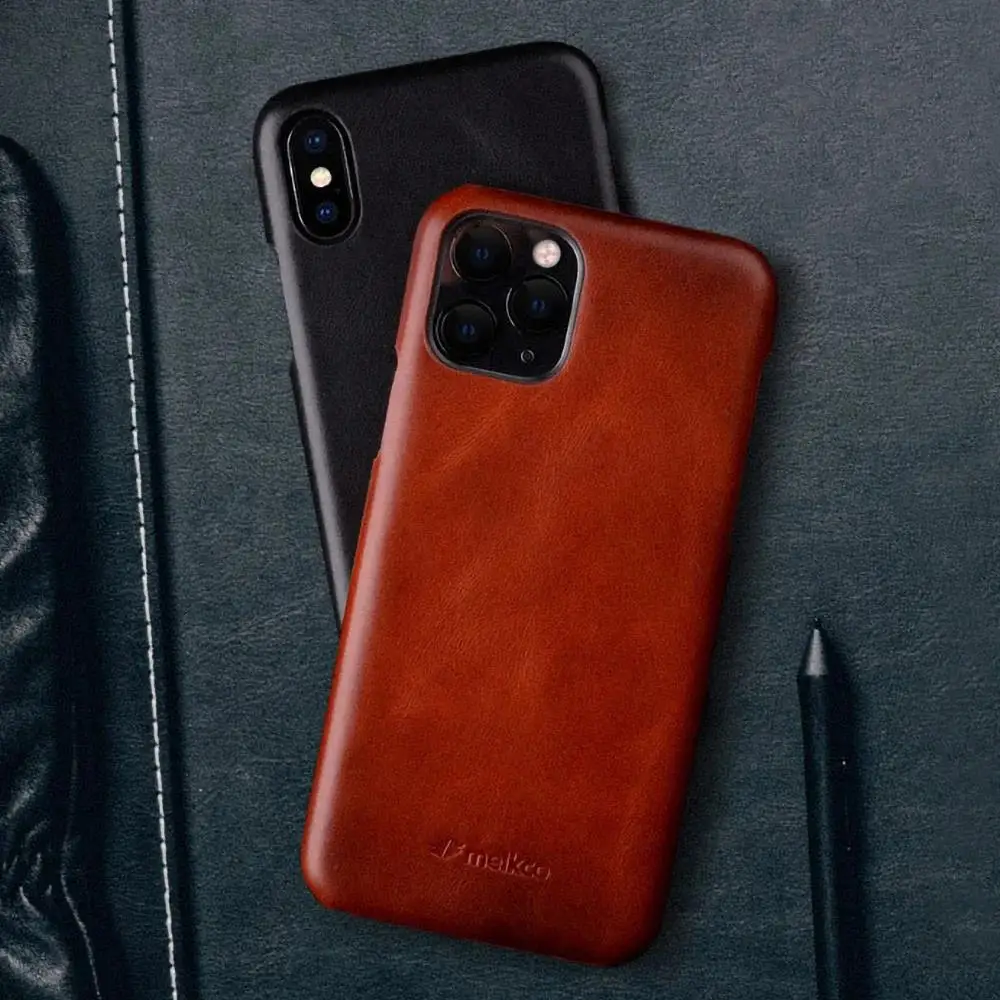 Чехол Melkco из натуральной яловой кожи для iPhone 12 Pro Max 11 Xs Xr X 14 15 Plus тонкий глянцевый