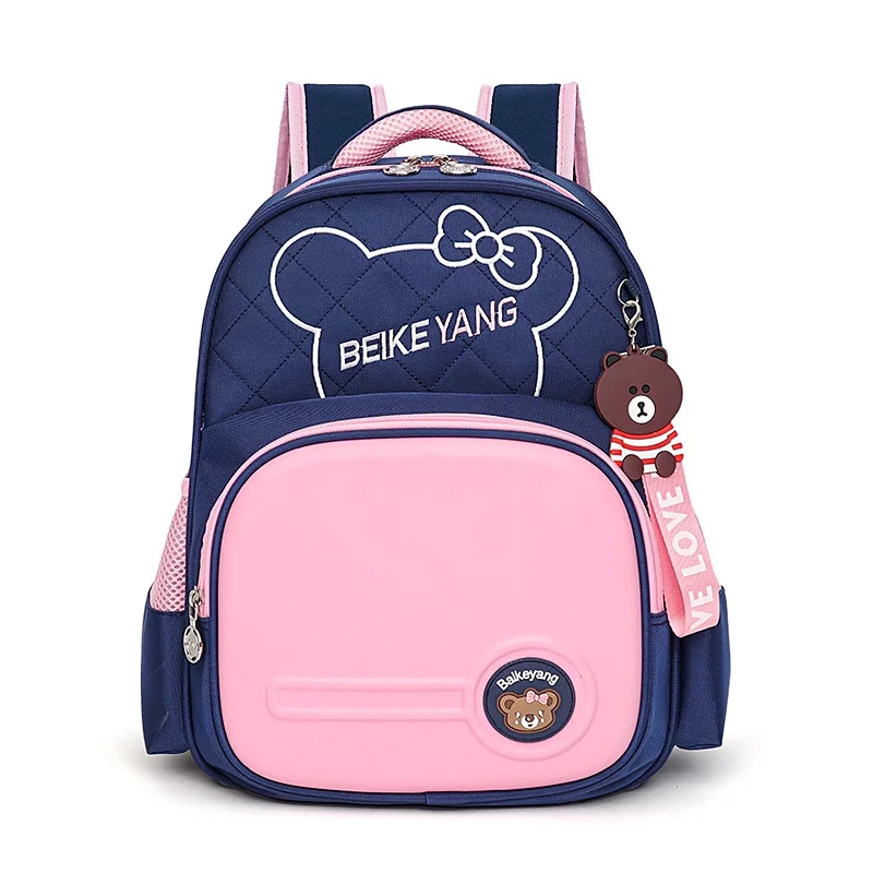 High-capacity Fashion Children Cute Panelled Backpacks New Grade 1-3 Primary Girls Boys Breathable Schoolbags for Travel Hot