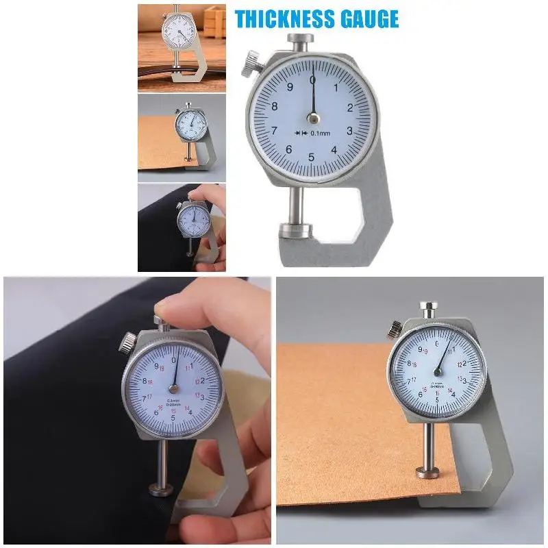 

Thickness Gauge Leather Craft Tester Measure Tools Accuracy 0.1mm Thickness Measuring Tool