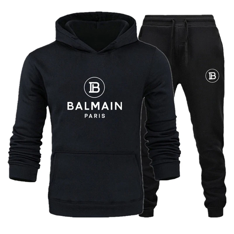 

2023 Luxury Couple Sportswear Fashion Print Sweatshirt and Sweatpants 2PK Casual Sportswear Men's and Women's Hoodie Set