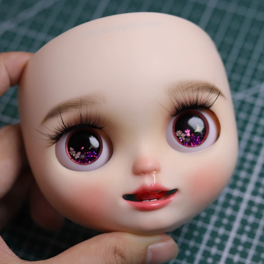 

NBL RBL+ Blyth Doll Face Plate for diy your blyth makeup Including Back Plate customization doll Nude blyth white skin 9.24.52