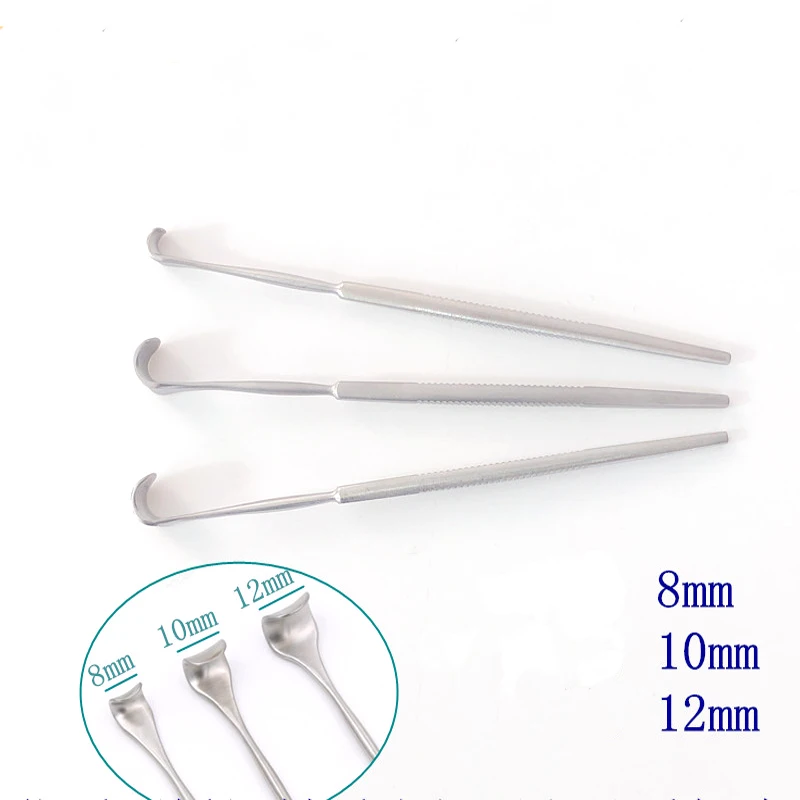 

Stainless steel eyelid retractor Rake double eyelid bag retractor eye instrument embedding plastic tool