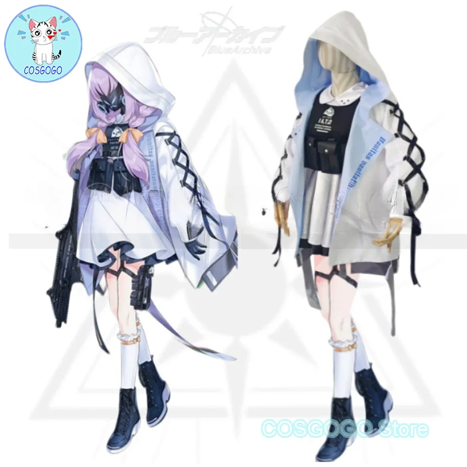 Синий архив Хакари Ацуко карнавальный костюм наряды на Хэллоуин женская и