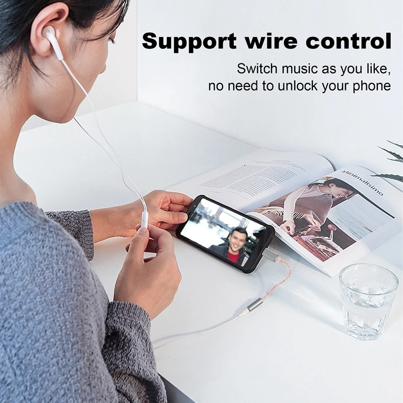 32-битный цифровой аудиоадаптер USB-C на 3 5 мм ЦАП чип ALC5686 позолоченный 1U без