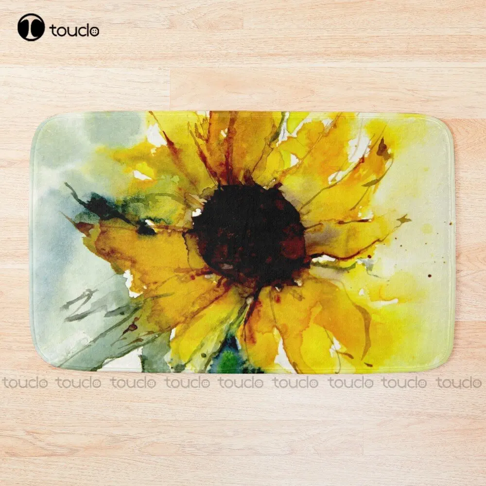 

Sunflower Nature, Summer Spring, Flowers Bath Mat Cool Bathroom Rugs