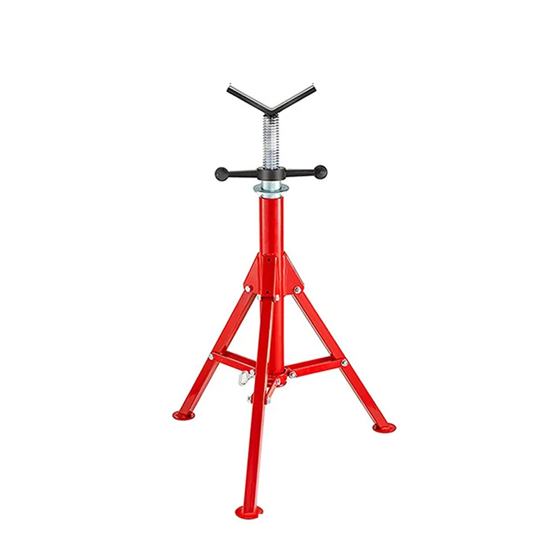 Складной трубчатый держатель RG1107A/B/C с V-образной головкой и роликовой головкой, Выдвижной Штатив 37/42/52 дюймов, инструмент для поддержки труб, 2500 фунтов