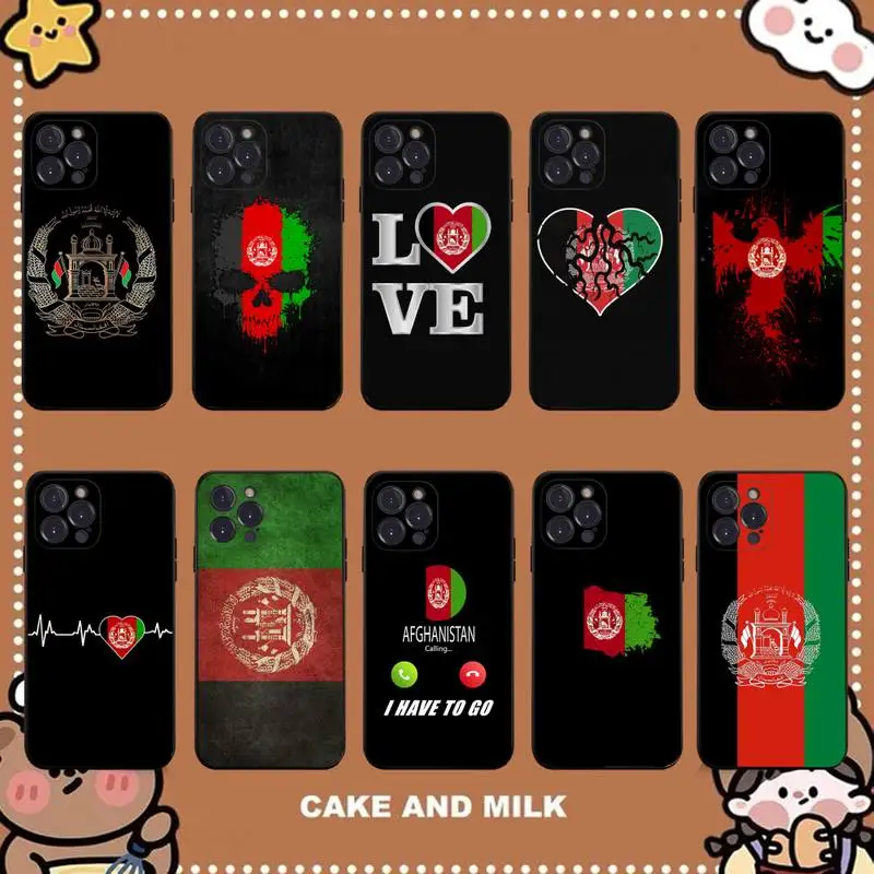 

Afghanistan Flag Phone Case for iPhone 11 12 13 mini pro XS MAX 8 7 6 6S Plus X 5S SE 2020 XR case