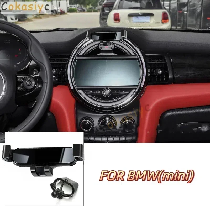 Фото Автомобильный держатель для мобильного телефона Gravity для MINI Cooper Countryman F60 F56 One F54 F55, крепление для воздуховыпускного отверстия, GPS, подставка, аксессуары №2