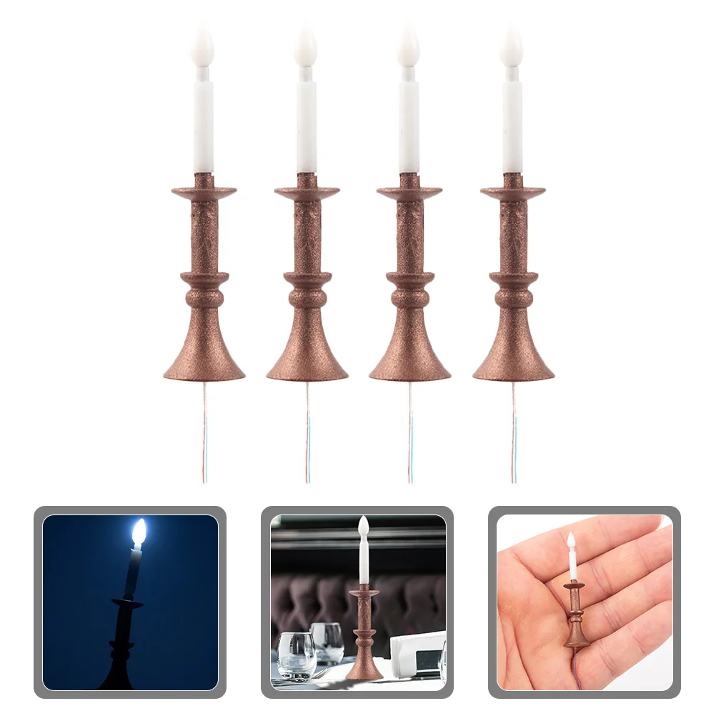 

Миниатюрный держатель, миниатюрные лампы, мини-модель, микро-украшения, 4 шт.