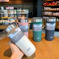 550710ml insulated stainless steel thermal water bottle sport portable coffee beer tea mug ice cup with straw strap keep cold