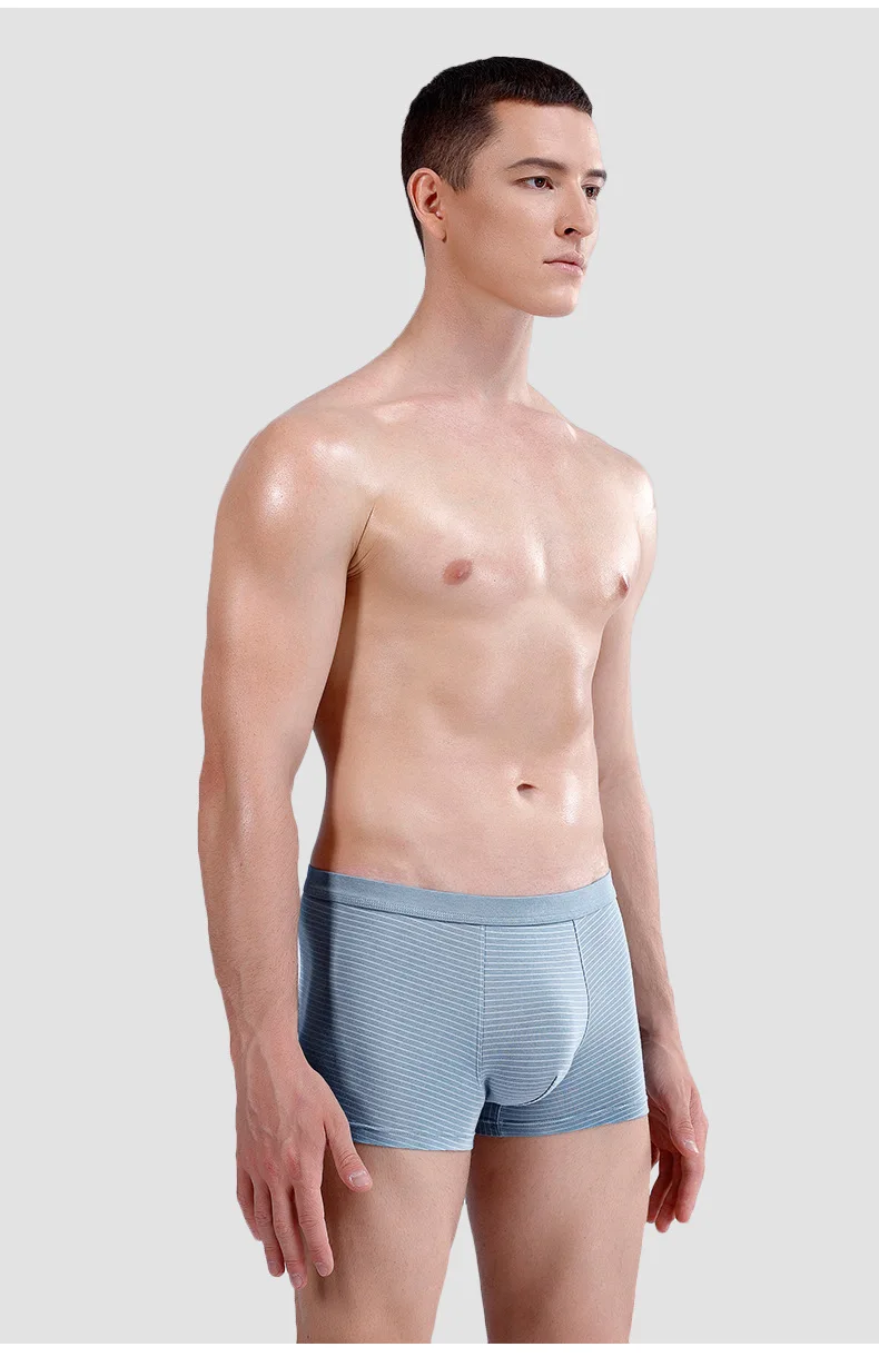 

Men's underwear striped large bag modal soft breathable boxer pants