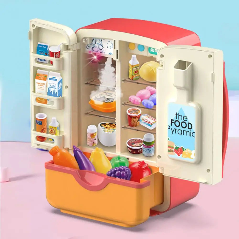 

1 Set Useful Miniature-Refrigerator Model Pretend Play Toy Electric Refrigerator-Model Cartoon Novel