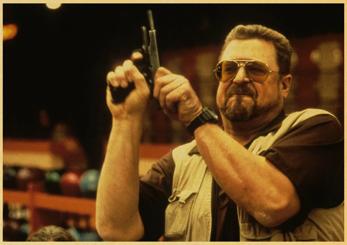 Большой Lebowski из комедии фильмы крафт-бумаги искусство живопись обучение