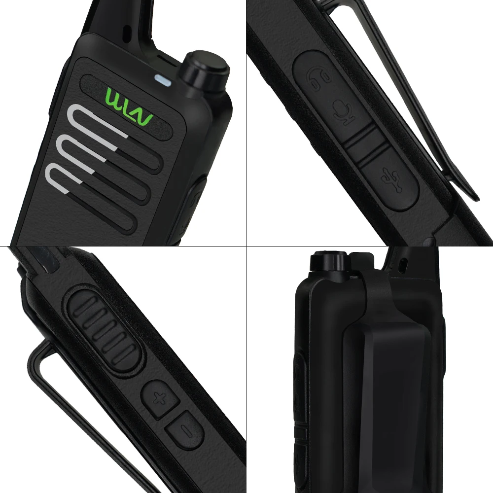 WLN KDC1 uhf Band Mini Walkie Talkie set KD-C1 Plus Portable USB Charge Handheld Two Way Ham Radio KD C1 Hunting Hiking