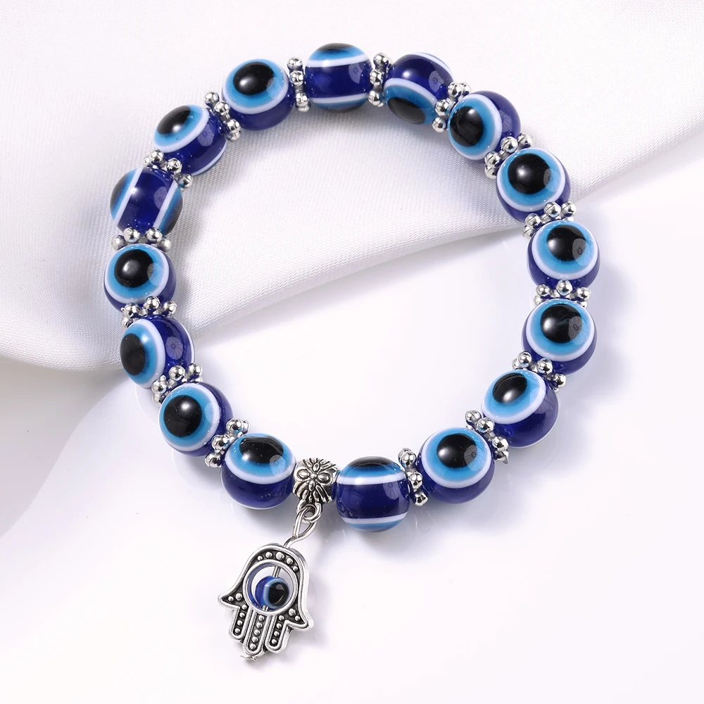 Счастливый голубой браслет мужские и женские турецкие ювелирные изделия ручной
