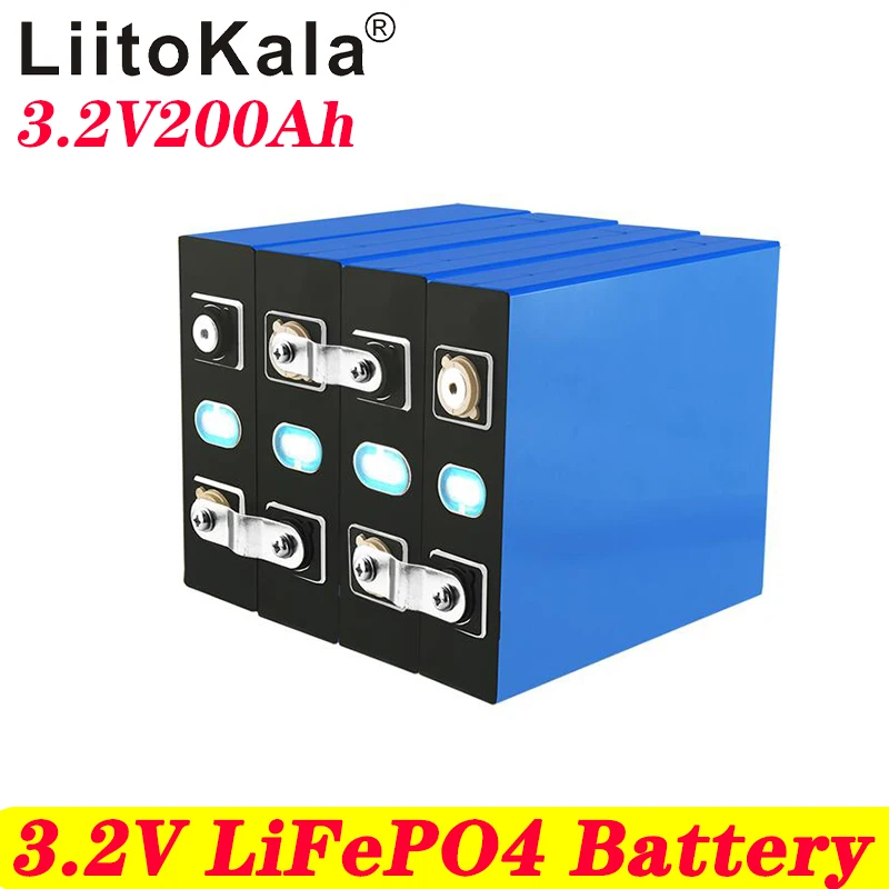 

LiitoKala 4 шт. 3,2 В Ач lifepo4 батарея 12 В Ач фосфат литиевая батарея Солнечный железо ЕС США Россия Быстрая доставка без пошлин