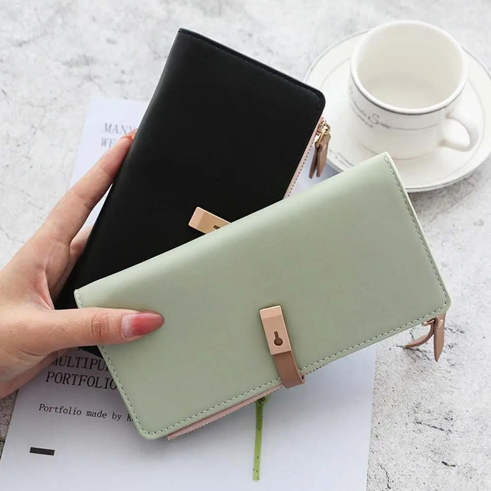 

Women Fashion Clutch Money Bag Korean Style Multi Card Pockets Money clip Card Case Card Holder Coin Purse Long Wallet