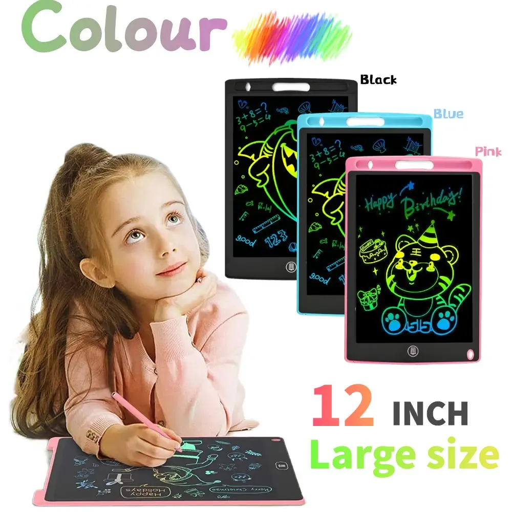 

12Inch Children Electronic Drawing Board Rewritten Repeatedly Electronic Drawing Exercise Board LCD Screen Parent Child Toys Boy