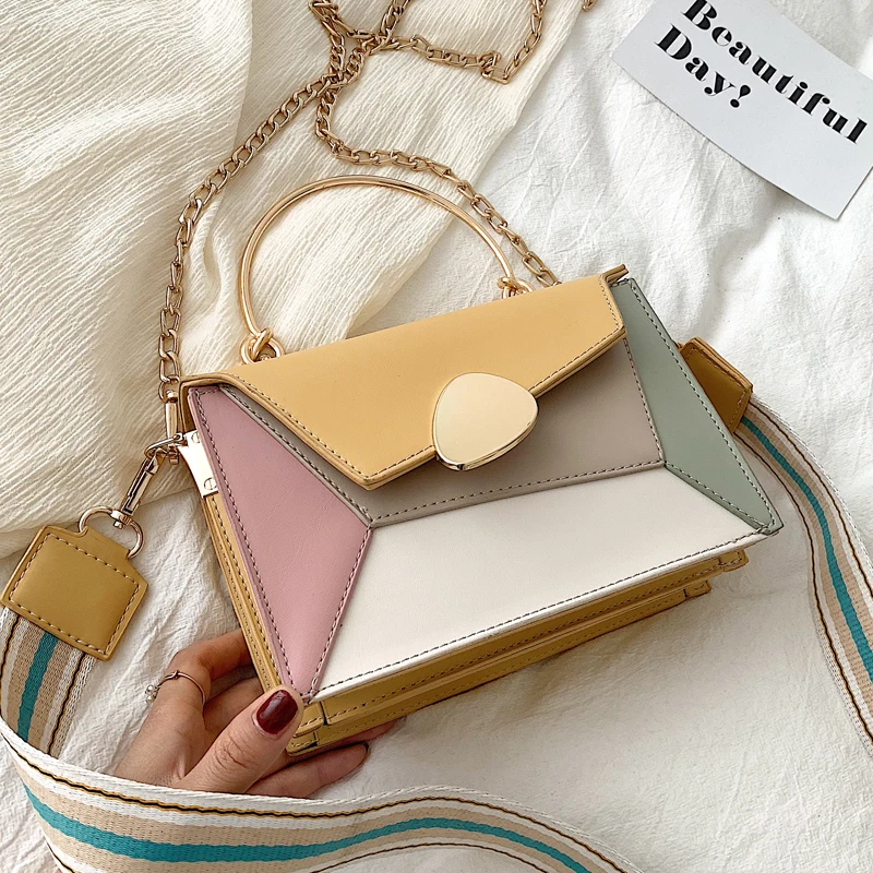 

Small Chain Designer PU Leather Crossbody Bags For Women 2022 Women's Handbags Branded Shoulder Bag Cross Body Hand Bag