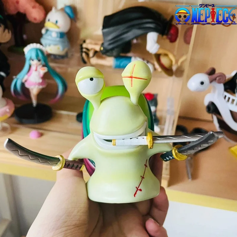 Аниме One Piece Den Mushi Zoro фигурка 11-12 см телефон улитка червь ПВХ коллекционная игрушка