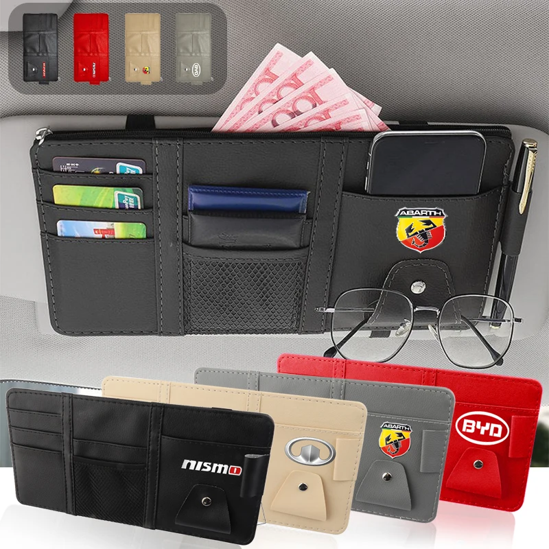 

1pcs Car Styling Sun Visor Pocket Organizer Bag for Volkswagen VW Golf Polo MK1 MK2 MK6 Passat B5 B6 B7 Tiguan Jetta CC Beetle