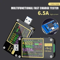 usb tester fnb48 pd trigger voltmeter ammeter current and voltmeter usb tester pps fast charging protocol capacity test