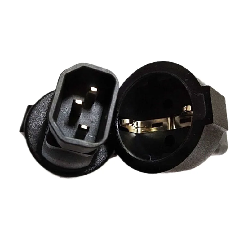 Штепсельная Вилка IEC 320 C14 в европейскую розетку CEE 7/7 3 контакта адаптер питания