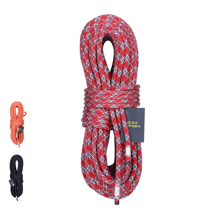 

Outdoor Rock Climbing Static Rope High Strength Lanyard Xinda Safety Equipment Survival 10mm 10.5mm 11mm 12mm Diameter Nylon