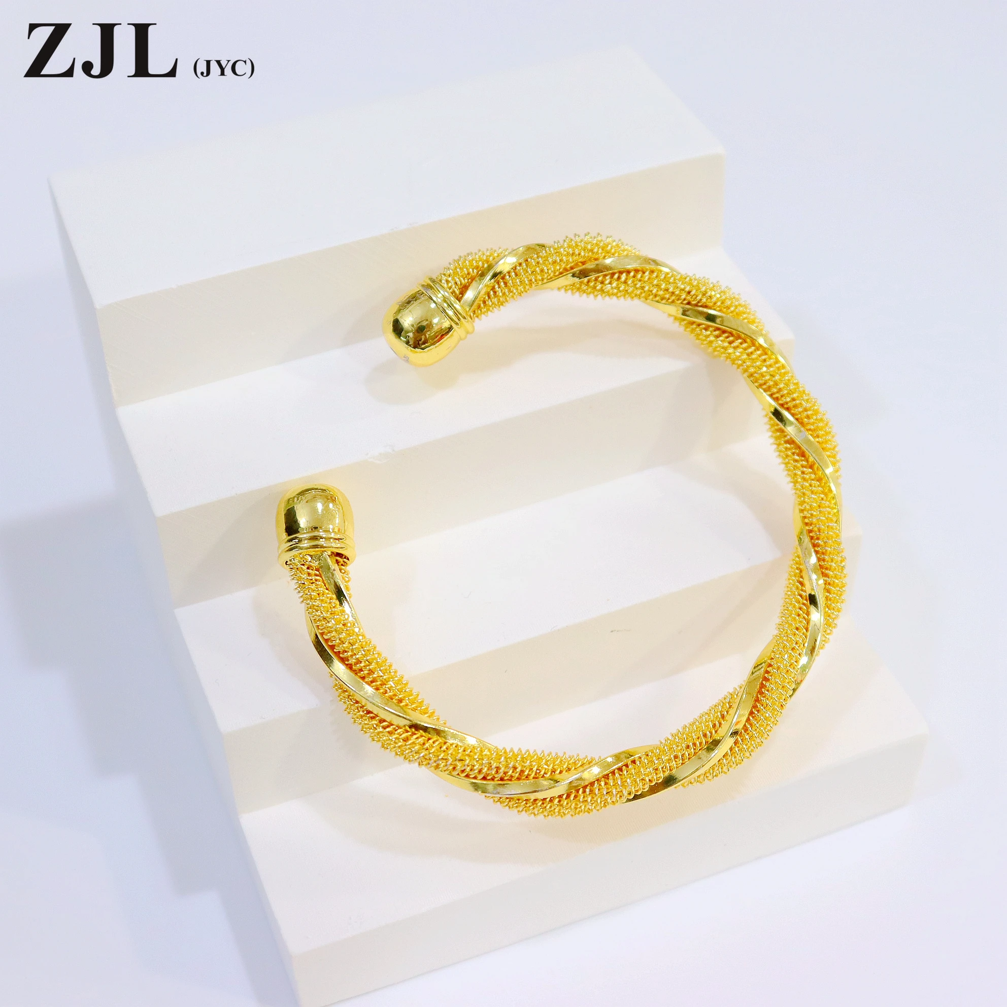 Изысканный открытый браслет с позолотой для женщин подарок