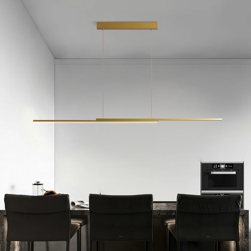 Люстра для итальянского ресторана, простой современный дизайн стола для обеда, светодиодная лента для острова, минималистичный офис.