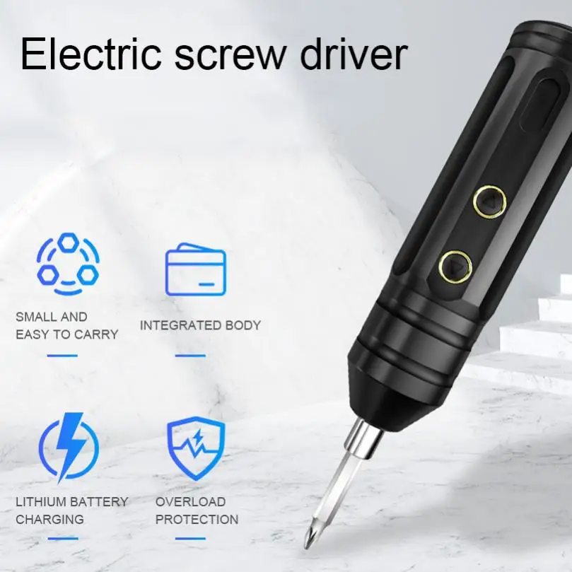 mini portable electric screwdriver kit rechargeable smart cordless automatic screwdriver set for mobile phones home repair tools free global shipping