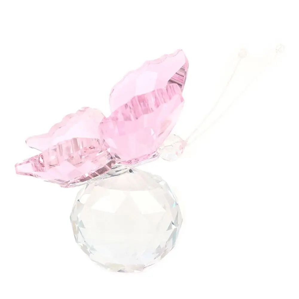 Орнамент Статуя Летающей Бабочки Шарик Основание Коллекция Ремесло Стеклянный
