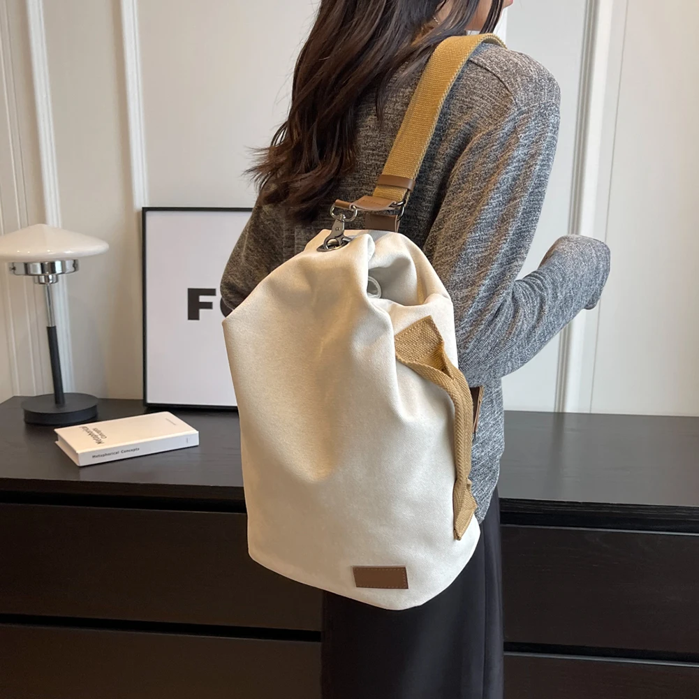 

Canvas Crossbody Bags for Women Outdoor Chest Bag Casual Sling Shoulder Bag for Students Female Travel Knapsack Chest Cross Bag