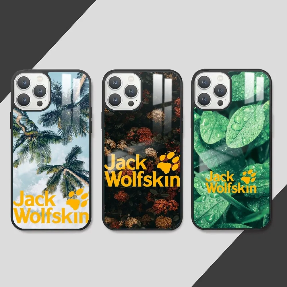 Fashion J-JACK WOLFSKIN Phone Case For iPhone 16 15 14 13 12 11 Pro Max Plus Mini PC mirror phone case