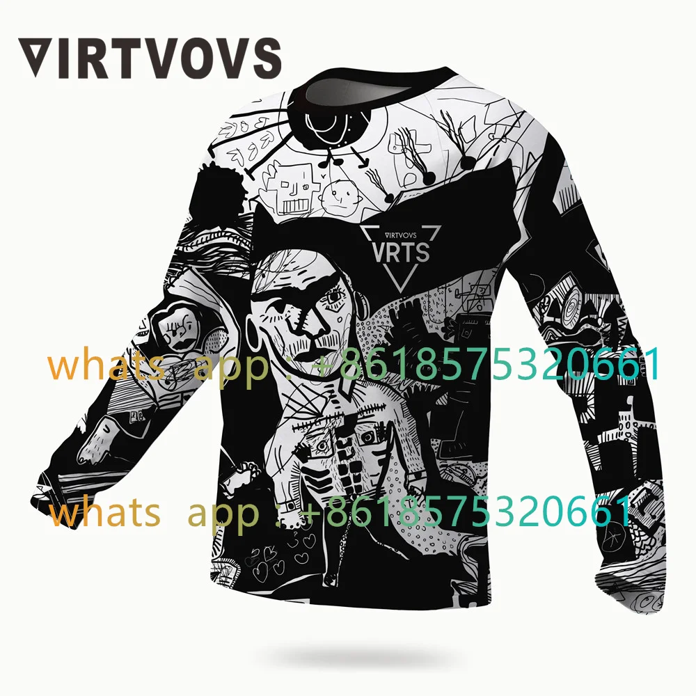 

Virtuous Men's Cycling Bmx Mtb Enduro Motocross Jersey Bike Dh Mx Moto Downhill Jersey Long Sleeve Sportwear Moto Jersey 2023