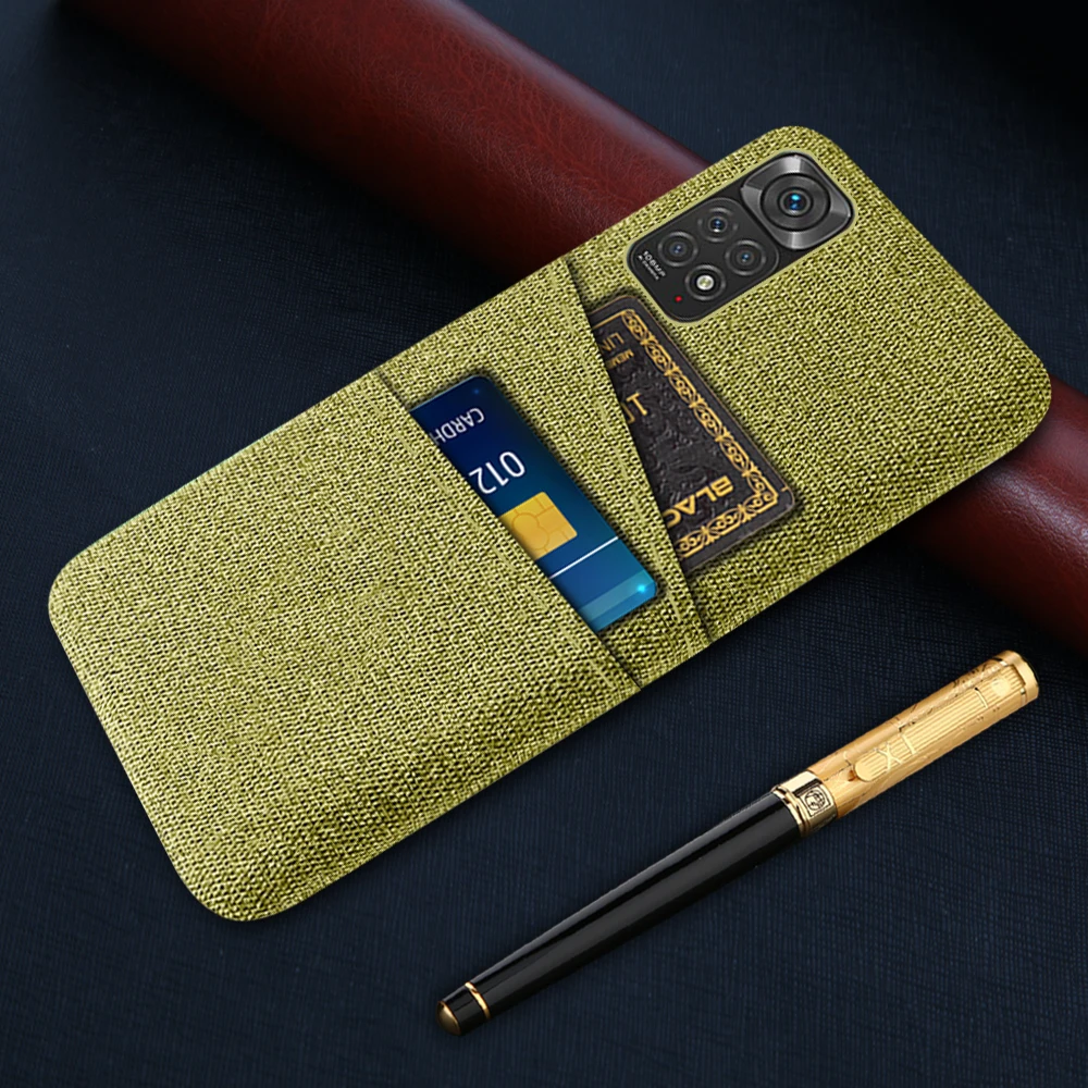 

Redmi Note 11 For Xiaomi Redmi Note11 Global Version Case Fabric Dual Card Cover Redmi Note 11 Pro Plus 11S 10 10S 9 8 7 6 5 4
