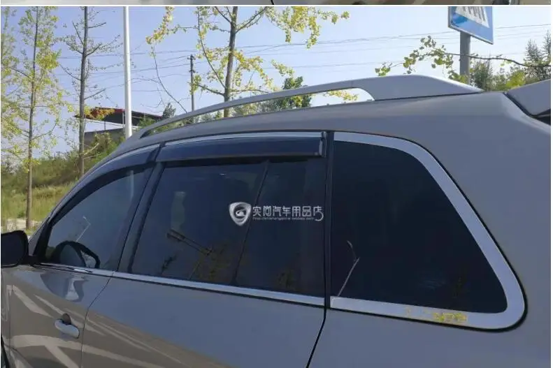 Оконный козырек для Renault Koleos 2009 2012 ветрозащитный экран с хромированной отделкой в