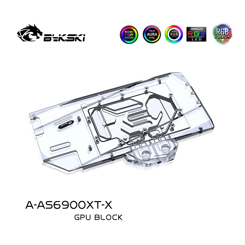 Водяной блок Bykski для ASUS TUF RX6900XT O16G/RX6800XT O10G игровая карта GPU с охлаждением/медным