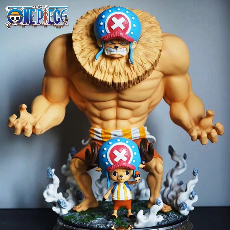 

39cm One Piece Tony Chopper Cask Action Figure Large Size Gk Anime Figurines Collection Pvc Model Luminous Statue Dolls Toy Gift