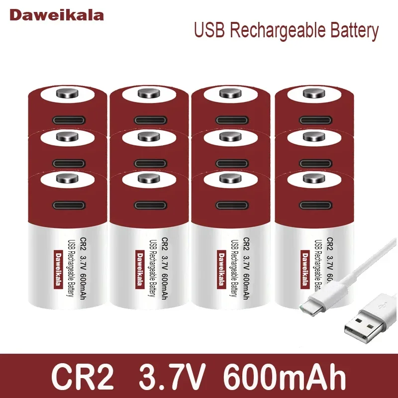 Мощная литиевая аккумуляторная батарея CR2 USB 3 7 В дальномер для камеры замок