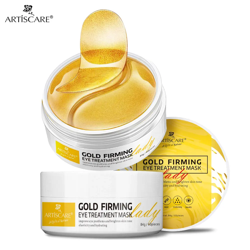 

ARTISCARE 24K Gold Crystal Collagen Gel Eye Patches 60pcs Anti Aging & Wrinkle Dark Circles Eye Bags Remove Eye Mask Skin Care