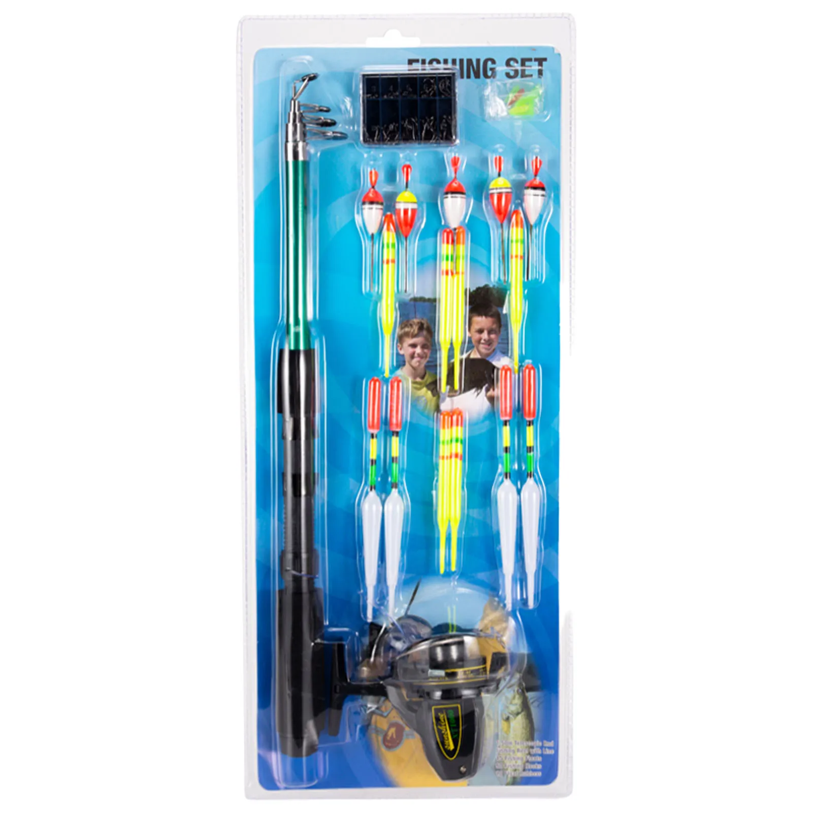 Kids Fishing Pole Set Telescopic Fishing Rod And Reel Combo 
