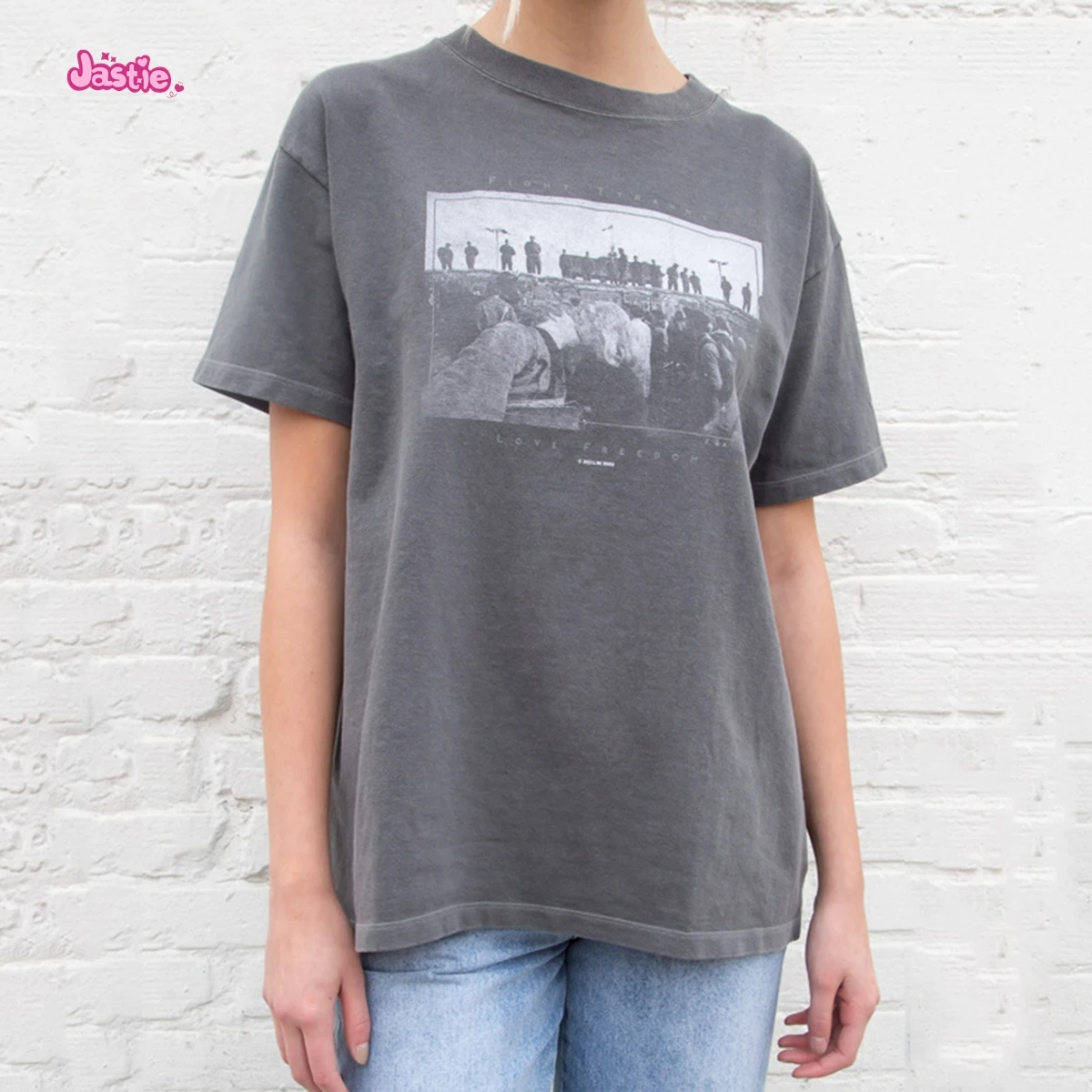 Футболка женская хлопковая с круглым вырезом винтажная Классическая рубашка