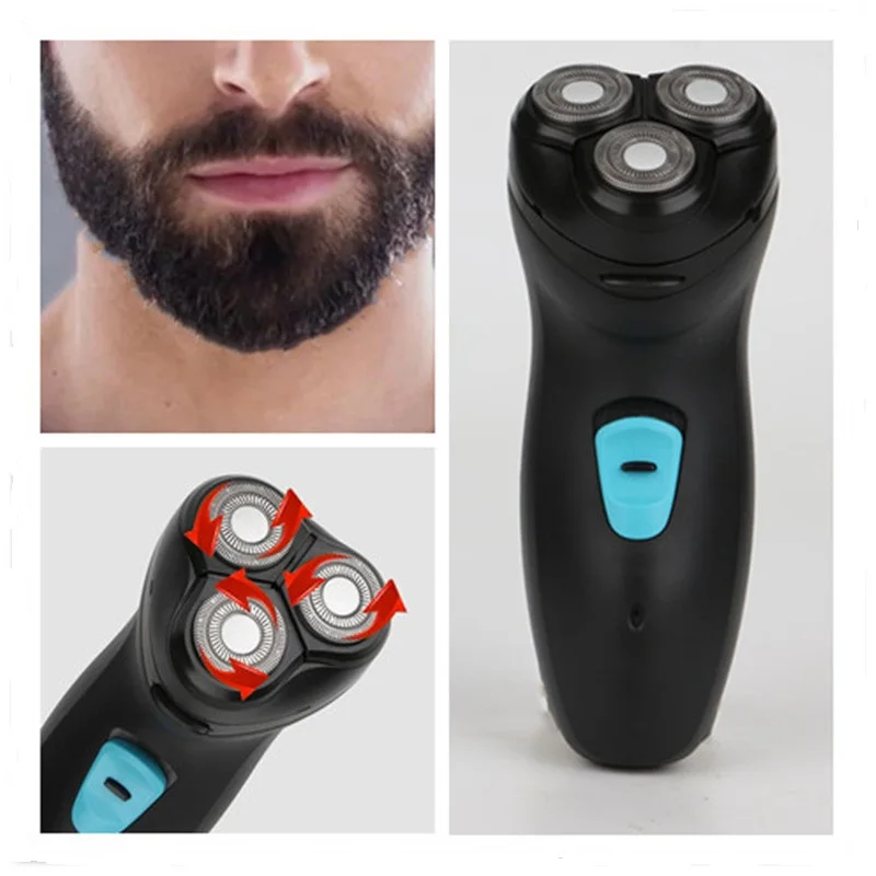 Whiskers Razor 3d Floating Rotary Foil Shave Face Shaving Machine Men Mustache Trimmer