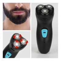 professional corded electric beard shaver whiskers razor 3d floating rotary foil shave face shaving machine men mustache trimmer