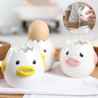lovely cartoon chicken ceramic egg white separator yolk dividers kitchen tool
