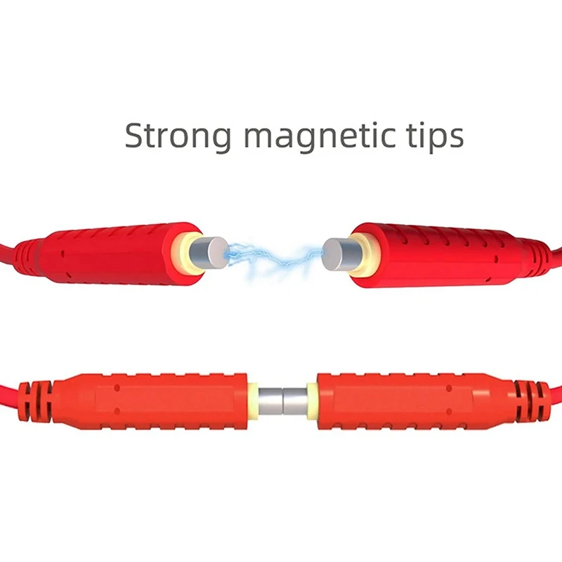 6ШТ Магнитных тестовых проводов Силиконовая мягкая гибкая перемычка Тестовые